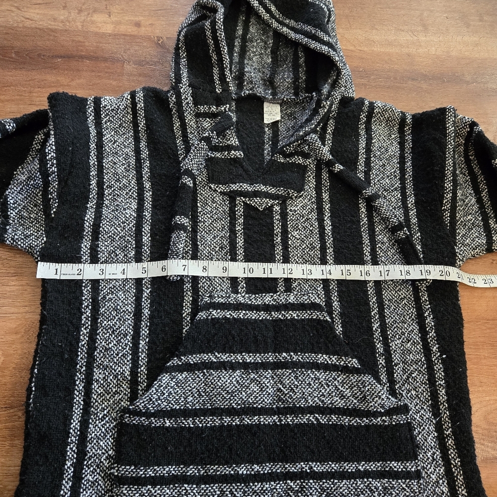 Black and Gray Striped Earthbound Men's Sweater - Picture 4 of 4